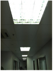Before - 3pcs of T8 fluorescent tube
